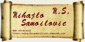 Mihajlo Samoilović vizit kartica